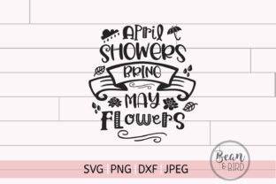 April Showers Spring Cut File for Crafts and Graphics
