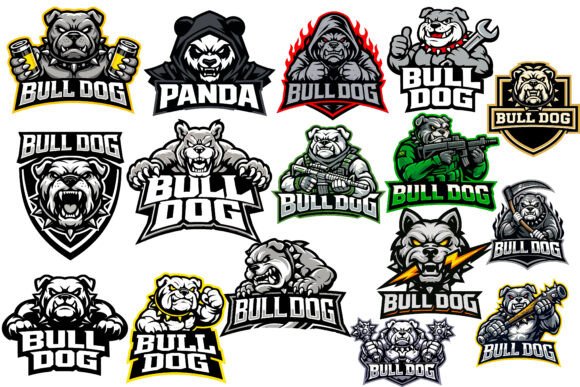 Bulldog Mascot Logo Vector for Local Business Branding