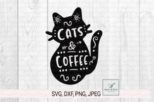 Cats and Coffee Graphics for Crafts