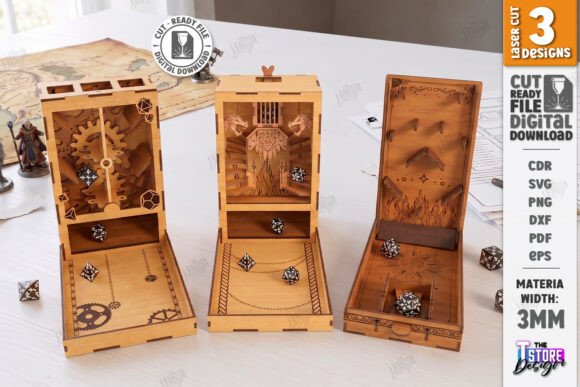 Dice Catapult Laser Cut Bundle Castle