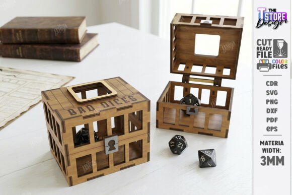 Dice Jail Laser Cut Gaming Accessories for Art Amp Projects