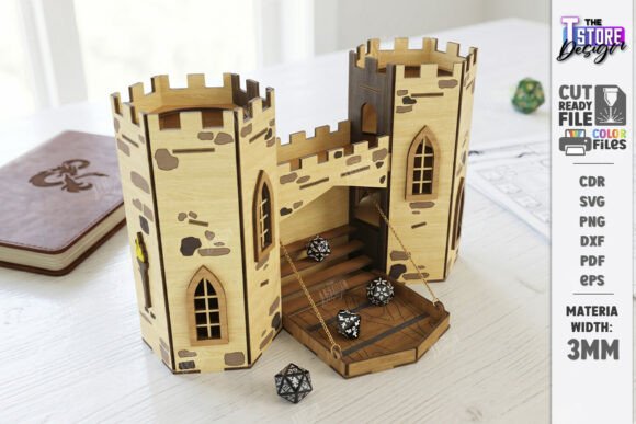 Dice Tower Laser Cut Board Games CNC