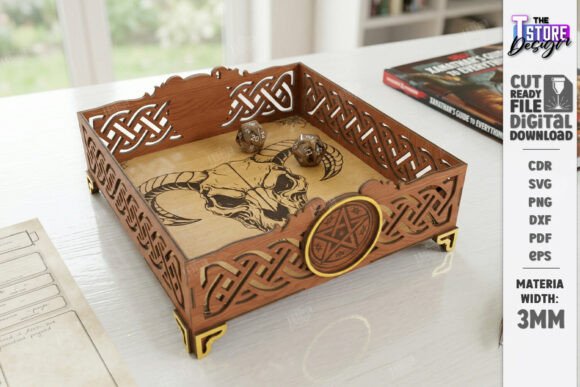 Dice Tray Laser Cut Board Game Design