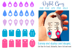 Earrings and Display Card Designs for Crafts