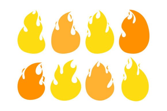 Fire Flame Clipart SVG Bundle for Modern Graphics