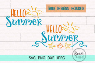 Hello Summer Cut File Graphics for Crafts