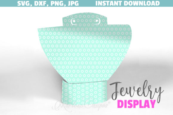 Jewelry Display SVG File Polka Dots for Crafts and Graphics