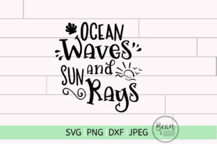 Ocean Waves Summer Rays SVG for Crafts and Graphics