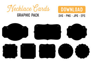 Printable Necklace Display Card Vector for Graphics and Print Templates