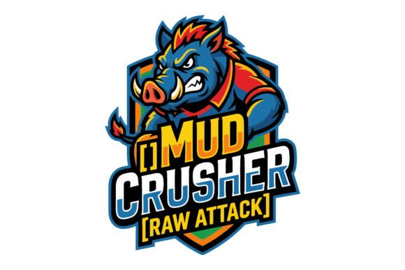 Raw Attack Wild Boar Mascot Logo for Graphics and Logos