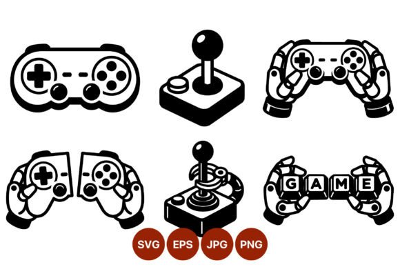 Robotic Hands with Game Controllers Graphics