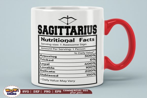 Sagittarius Nutritional Facts Svg Graphics for Illustrations