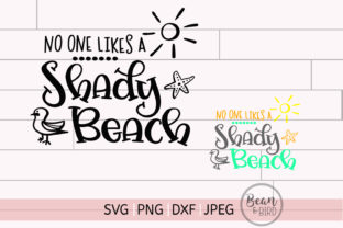 Shady Beach Summer Cut File for Graphics and Crafts