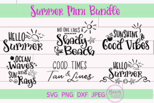 Summer Mini Bundle Graphics for Crafts and Digital Products