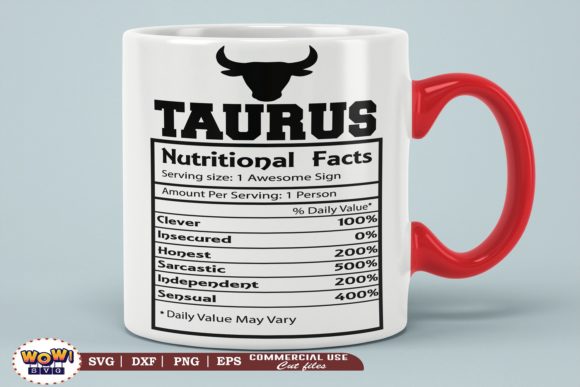Taurus Nutritional Facts Review for Graphics and Illustrations