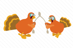 Wishbone Tug of War Crafts for Thanksgiving Branding